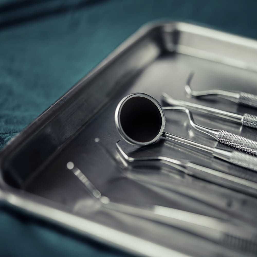 Polished steel — a material study.